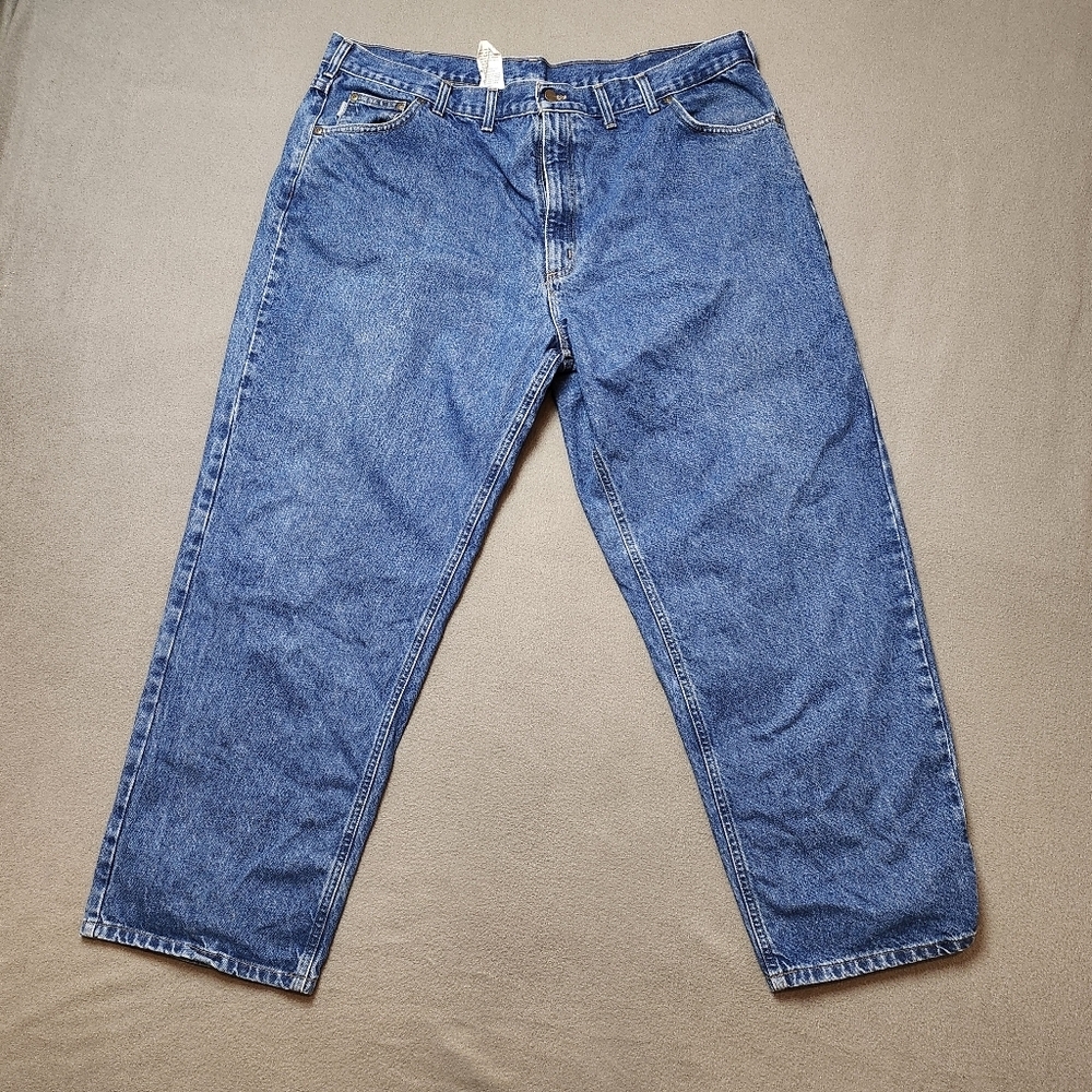 Carhartt Loose Fit Jeans Sz 46 100% Cotton Work Jeans